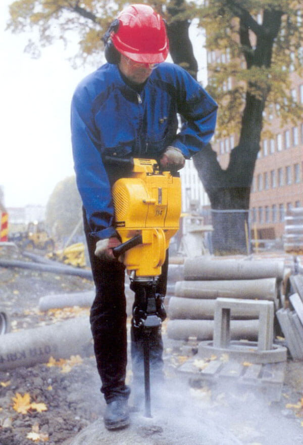 Gasoline rock drill