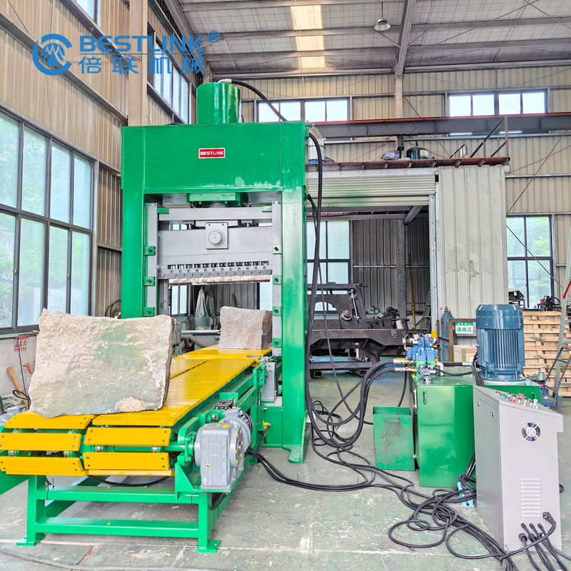 320tons stone guillotine Stone Splitting Machine Ready for Russian Customer