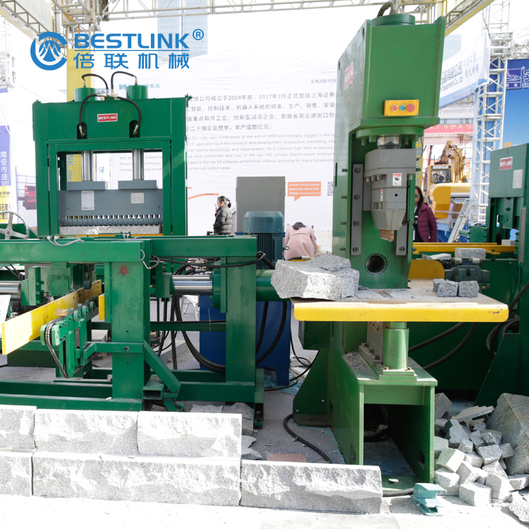 Hydraulic stone splitting machines, our main products, most mature models since 2004, have a wide range of splitting force from 20T to 320T, can be used for any size of stone to cut any shapes 