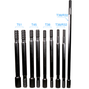 Top Hammer Thread Drilling Tool T38/T45/T51 MM and MF Extension Rods