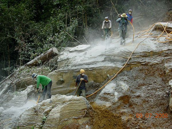 Pneumatic rock drill1