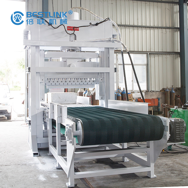 Stone Guillotine Machine with Conveyors