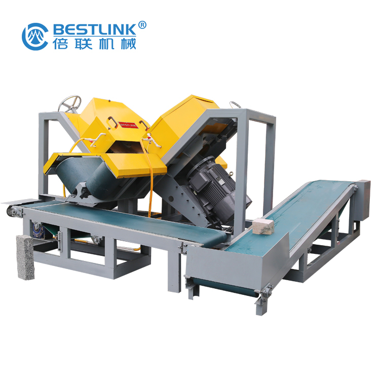  Natural Irregular block moutain rock and corner sawing quarry stone cutter Machine Thin Veneer Saw