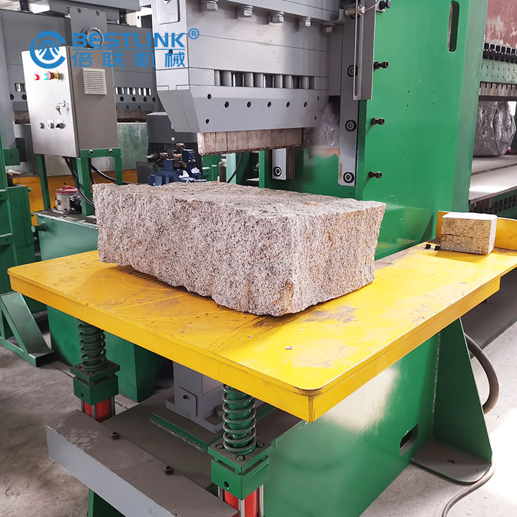 Semi Automatic Stone Concrete Block Hydraulic Splitting Guillotine Machine
