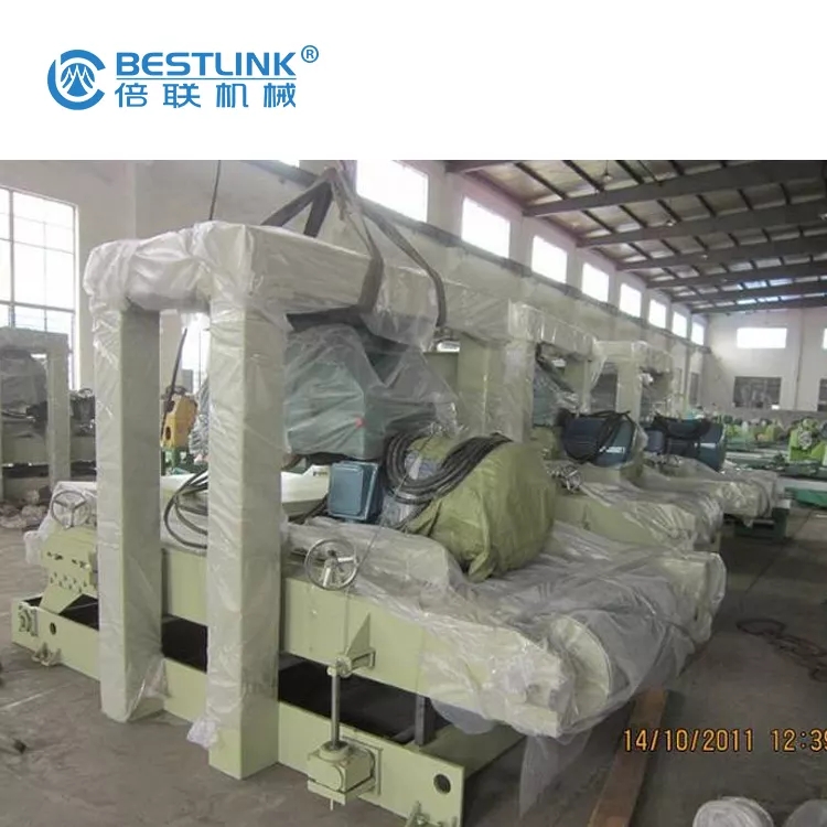 2022 Thin veneer saw double blades stone cutting machine (6)