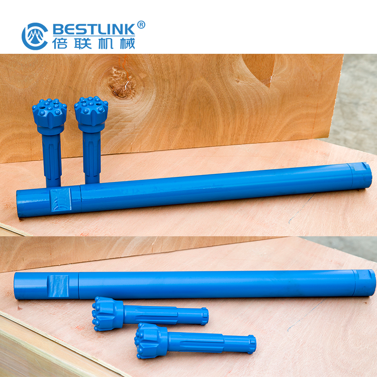 64mm and 76mm Borehole Drilling Br1 DTH Hammer and Button Bit Without Footvalve