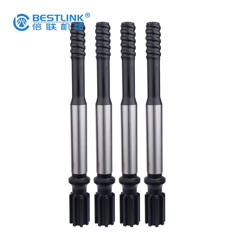 Rock Mining Exploration Long Hole Drilling Shank Adapter Striking Bars