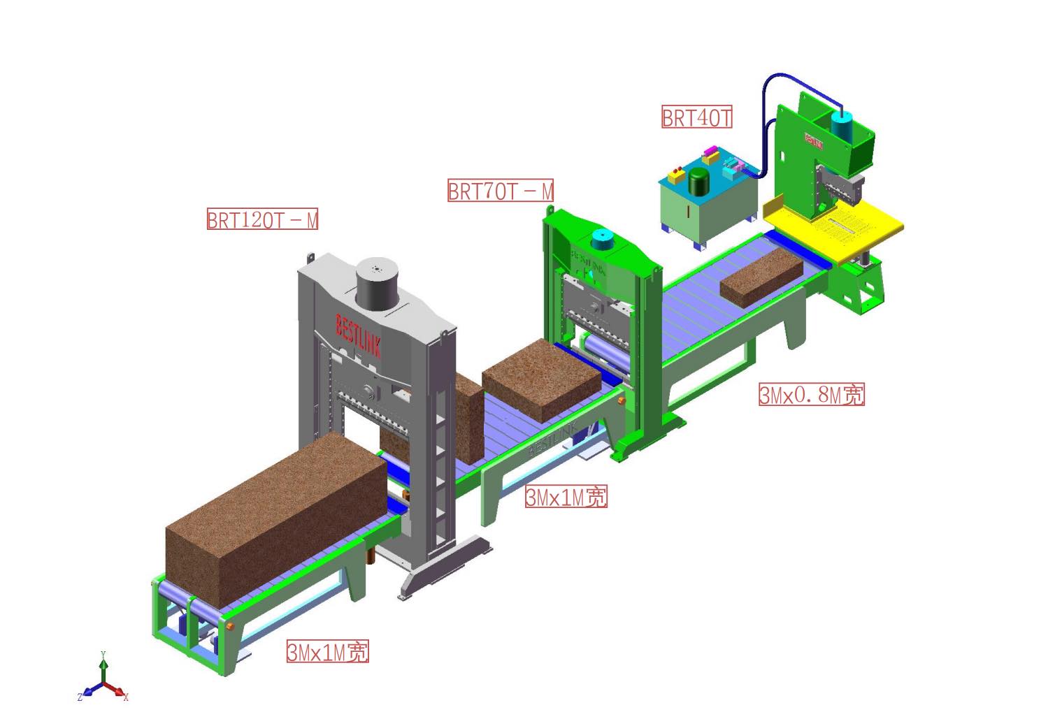 Stone Splitting machine production line
