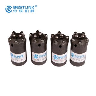 H22 Short Skirt Stone Borehole Drilling Rock Crown Button Bit D30 to D45 for Sale