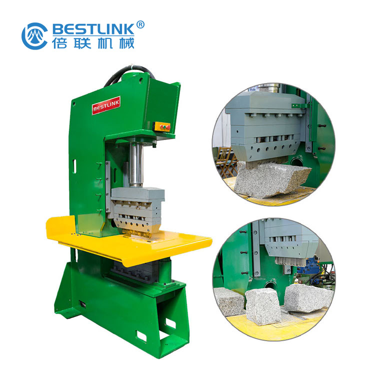 Bestlink Factory Hydraulic Multi Chisel Blade Stone Guillotine Splitter for Natural Stone Splitting with Conveyors