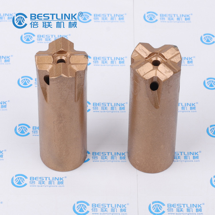 R25 R28 R32 45mm Threaded Cross Bit for Rock Drilling