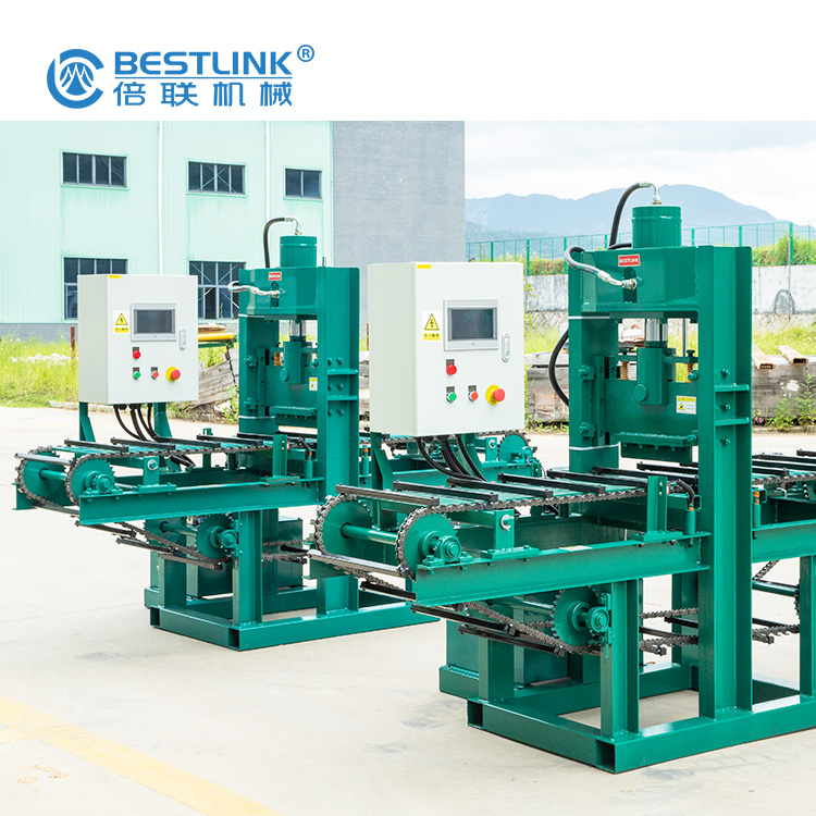 Continuous Cutting Machine for Split Face Strip Stone with 80 Tons Splitting Force