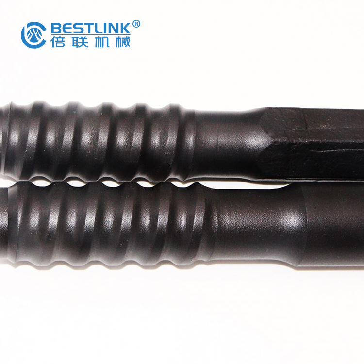 Rock Drilling Steel Rod Extension Rod Connect with Shank Adapter and Thread Button Bit