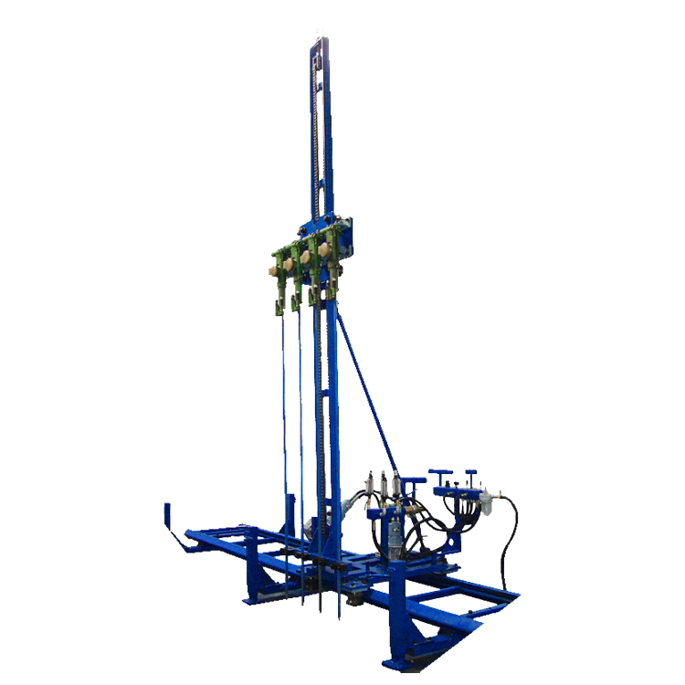 Horizontal Pneumatic Mobile Rock Drill Line Drilling Machine