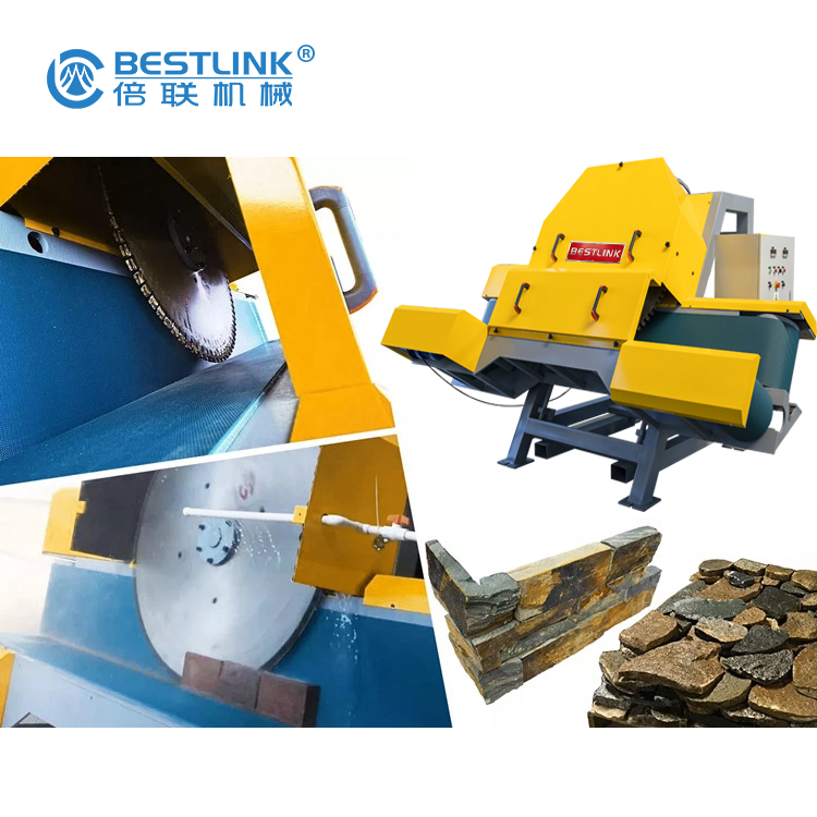Customized Decoration Brick Wall Veneer Corner Cutting Machine Flexible Mighty Thin Stone Veneer Saw