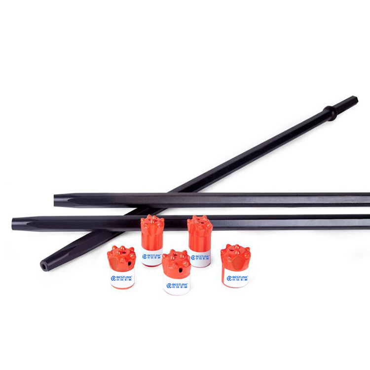 H22 H25 Hex22 Hex25 Hexagon 108mm 159mm Shank 6 7 11 12 Taper Degree Tapered Hollow Conical Integral Rock Drill Rod
