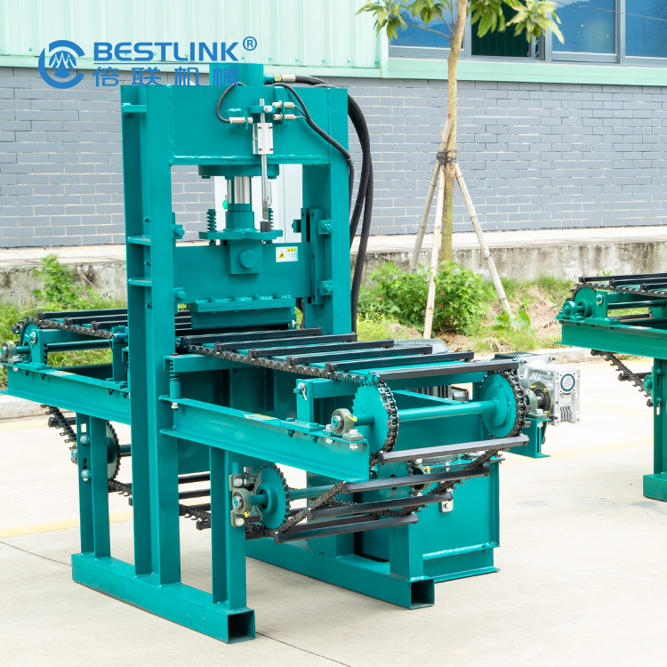 2024 CNC hydraulic stone spliter adds conveying mechanism and CNC system