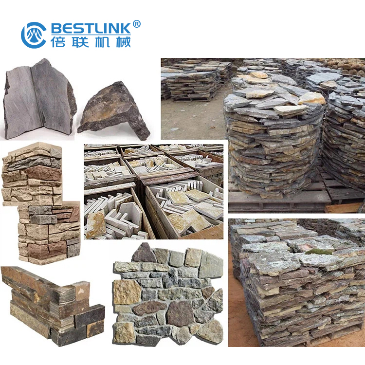 Customized Decoration Brick Wall Veneer Corner Cutting Machine Flexible Mighty Thin Stone Veneer Saw