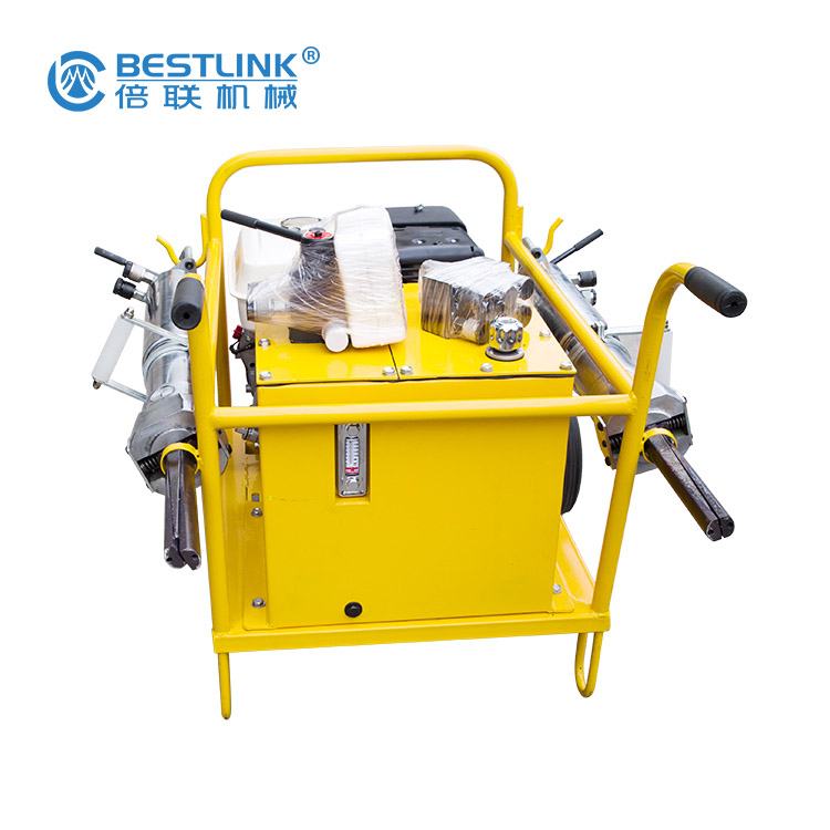 Stone Boulder and Concrete Blocks Splitting and Cracking Demolition Hydraulic Splitter 