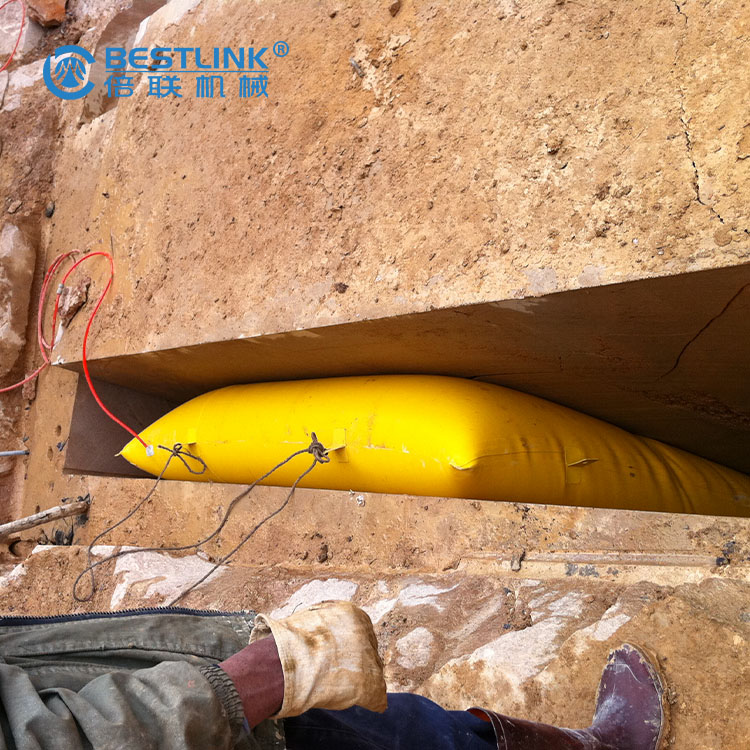Bestlink Factory Pneumatic Tipping splitting cushions, Stone Pushing Air Dunnage Bag for Quarry