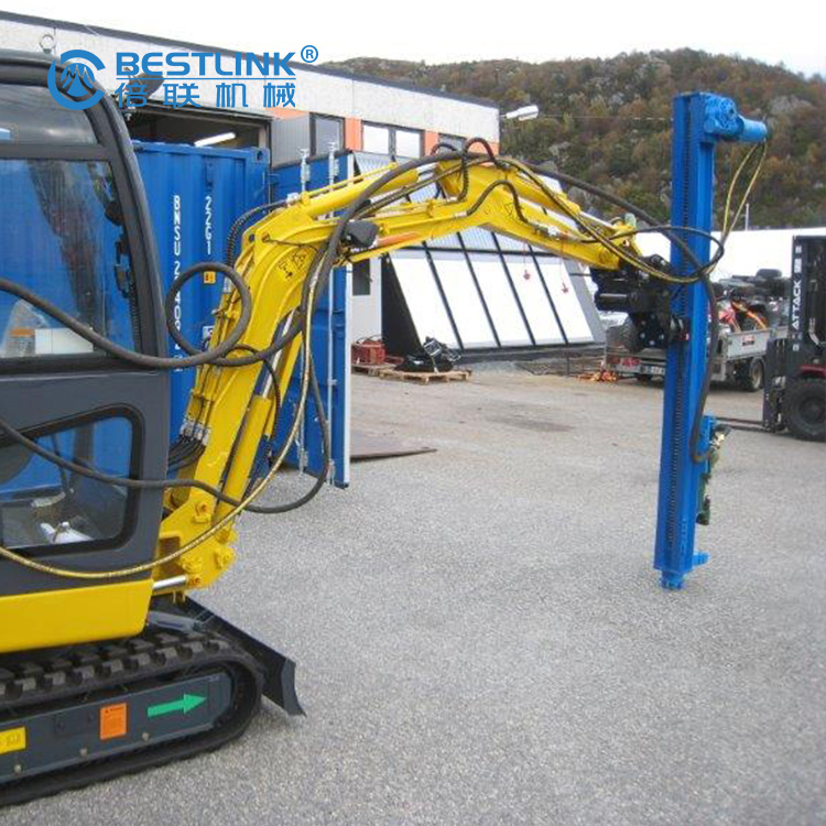 Mining Excavator mounted Drilling Attachment for Rock Drill