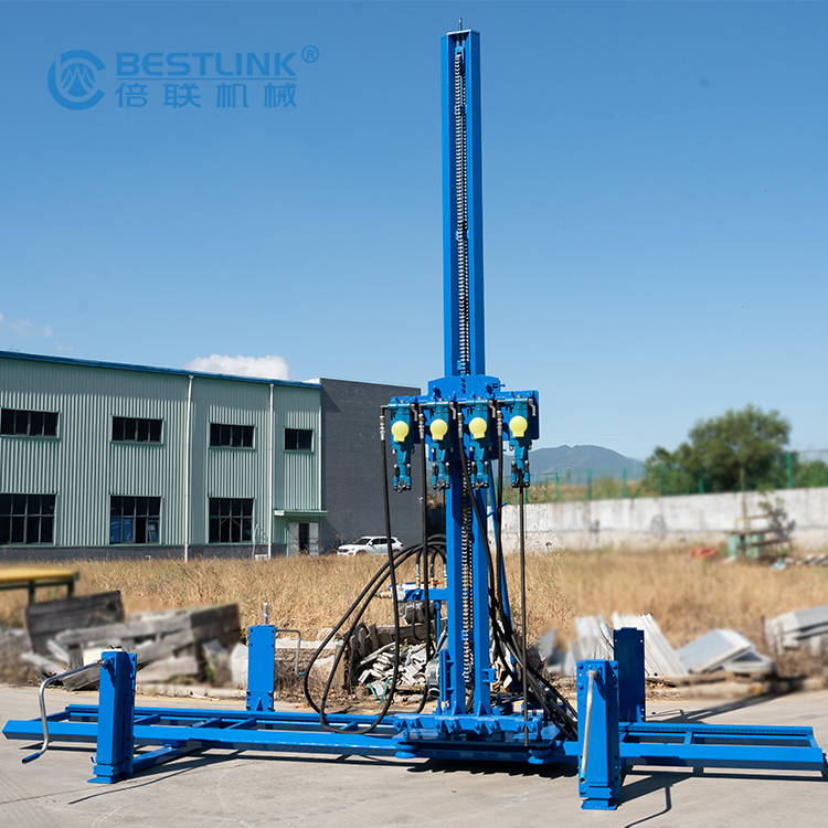 Pneumatic Mobile Rock Drill for Horizontal Line Drilling Machine