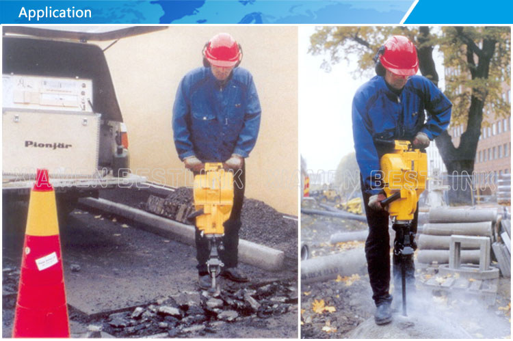 Application Site for gasoline rock drill