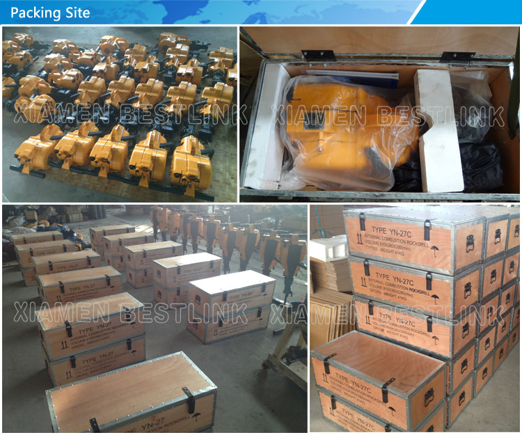 Packing Site for gasoline rock drill