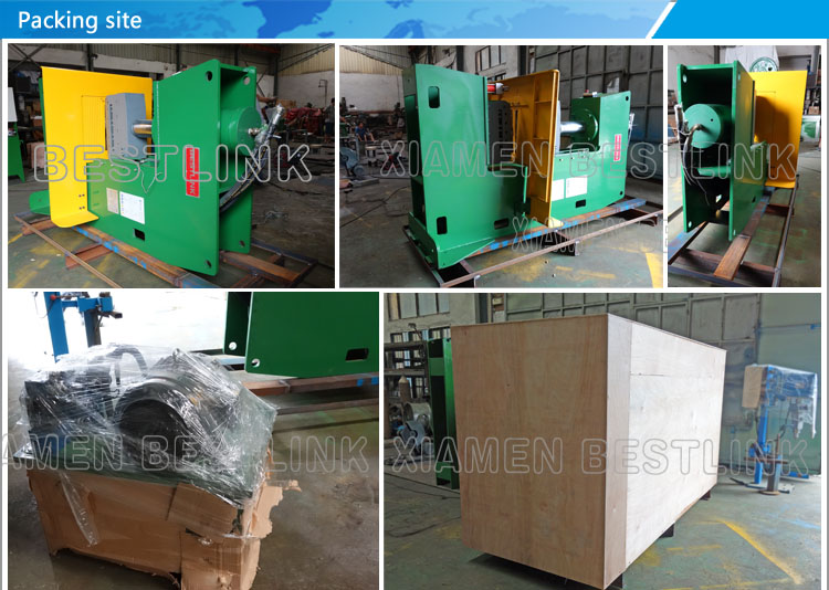 packing site for hydraulic splitting machine