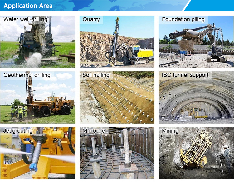 application area for dth hammer